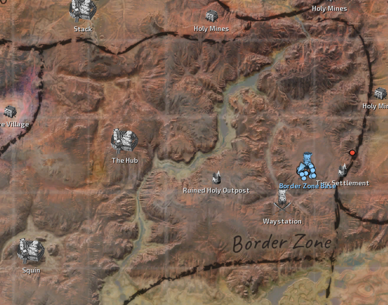 The Border Zone Base Map Location